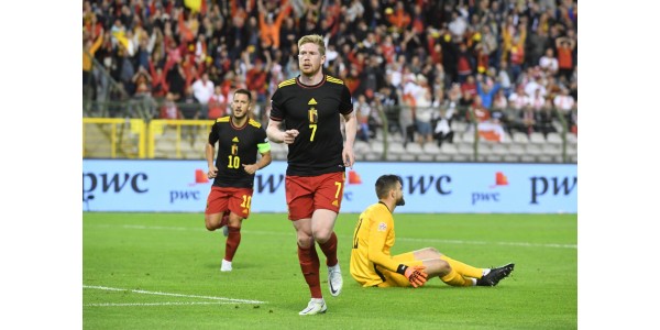 België scoorde 5 goals in 32 minuten en won met 6-1